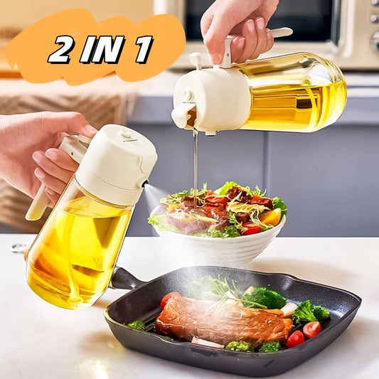 2-in-1 Olive Oil Sprayer and Dispenser