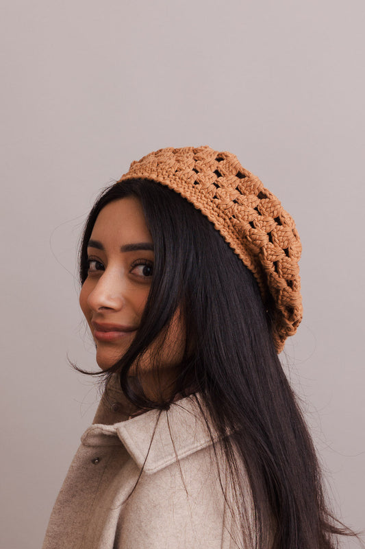 Darling Crochet Knitted Beret