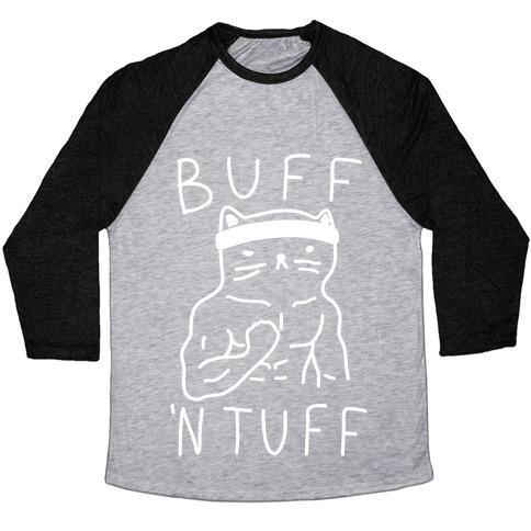 BUFF 'N TUFF CAT UNISEX TRI-BLEND BASEBALL TEE