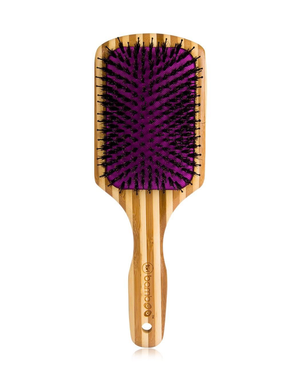 TiriPro Detangling Bamboo XL Paddle Brush with Boar Bristles