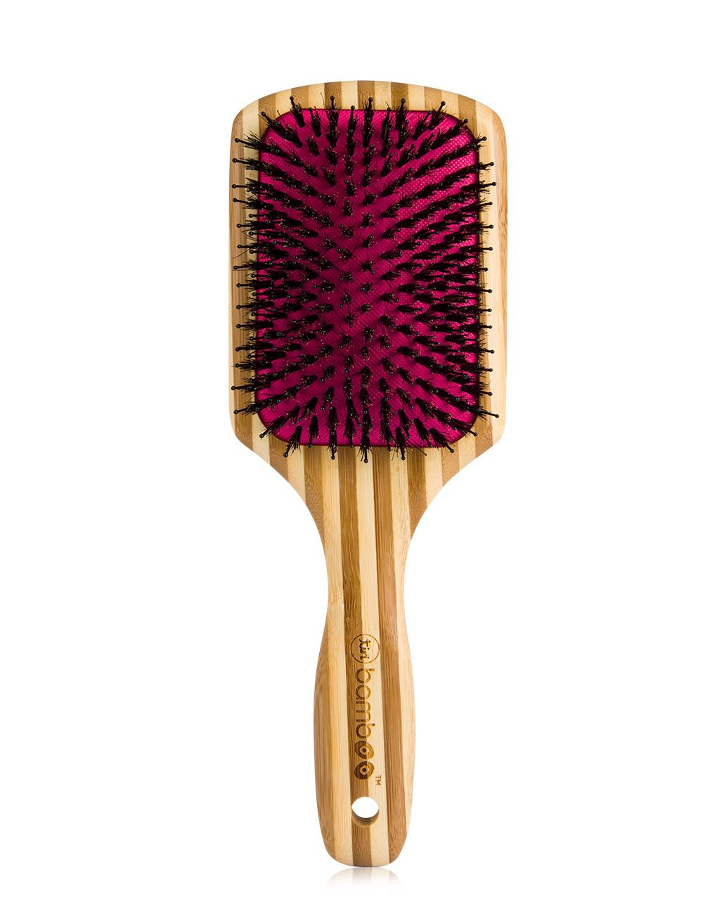 TiriPro Detangling Bamboo XL Paddle Brush with Boar Bristles